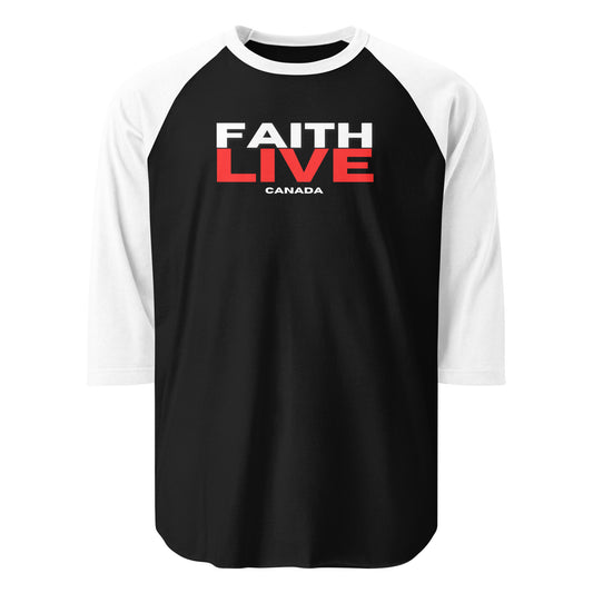 Faith Live 3/4 sleeve raglan shirt
